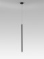 Preview: Nova Luce TRIMLE LED Pendelleuchte Schwarz 3W Warmweiss 150x2,5cm 9287921