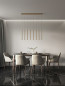 Preview: Nova Luce TRIMLE LED Pendelleuchte Gold 21W Warmweiss 100x8x180cm 9287930