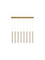 Preview: Nova Luce TRIMLE LED Pendelleuchte Gold 21W Warmweiss 100x8x180cm 9287930