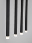 Preview: Nova Luce TRIMLE LED Pendelleuchte Schwarz 21W Warmweiss 100x8x180cm 9287935