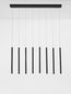 Preview: Nova Luce TRIMLE LED Pendelleuchte Schwarz 21W Warmweiss 100x8x180cm 9287935