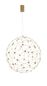 Preview: Nova Luce SOLE LED Pendelleuchte Gold 18W Warmweiss 330x80cm 9288080
