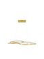 Preview: Nova Luce NUDOS LED Pendelleuchte Gold 80W Warmweiss 90x25,5x150cm dimmbar 9289085