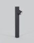Preview: Nova Luce RAMO Wegeleuchte GU10 Grau 7W IP65 8x14,6x60cm 9291702