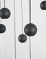 Preview: Nova Luce NOCCI LED Pendelleuchte Schwarz 48W Warmweiss 150x40,5cm 9303952