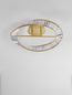 Preview: Nova Luce AURELIA LED Deckenleuchte Gold 35W Neutralweiss 15x60cm dimmbar 9333060