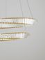 Preview: Nova Luce AURELIA LED Pendelleuchte Gold 72W Neutralweiss 150x80cm dimmbar 9333063