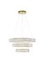 Preview: Nova Luce AURELIA LED Pendelleuchte Gold 92W Neutralweiss 150x80cm dimmbar 9333069