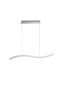 Preview: Nova Luce AURELIA LED Pendelleuchte Chrom 43W Neutralweiss 100x7,6x150cm dimmbar 9333070
