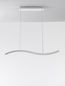 Preview: Nova Luce AURELIA LED Pendelleuchte Chrom 43W Neutralweiss 100x7,6x150cm dimmbar 9333070