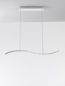 Preview: Nova Luce AURELIA LED Pendelleuchte Chrom 43W Neutralweiss 100x7,6x150cm dimmbar 9333070