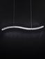 Preview: Nova Luce AURELIA LED Pendelleuchte Chrom 43W Neutralweiss 100x7,6x150cm dimmbar 9333070
