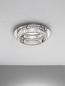 Preview: Nova Luce AURELIA LED Deckenleuchte Chrom 29W Neutralweiss 12x50cm dimmbar 9333071