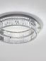 Preview: Nova Luce AURELIA LED Deckenleuchte Chrom 41W Neutralweiss 12x60cm dimmbar 9333072