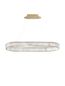 Preview: Nova Luce AURELIA LED Pendelleuchte Gold 48W Neutralweiss 92x37x150cm dimmbar 9333073