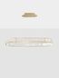 Preview: Nova Luce AURELIA LED Pendelleuchte Gold 48W Neutralweiss 92x37x150cm dimmbar 9333073