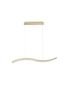 Preview: Nova Luce AURELIA LED Pendelleuchte Gold 43W Neutralweiss 100x7,6x150cm dimmbar 9333078