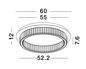 Preview: Nova Luce AURELIA LED Deckenleuchte Gold 41W Neutralweiss 12x60cm dimmbar 9333080