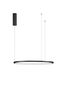 Preview: Nova Luce TARQUIN LED Pendelleuchte Schwarz 37W Warmweiss 200x60cm dimmbar 9345601