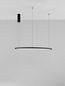 Preview: Nova Luce TARQUIN LED Pendelleuchte Schwarz 46W Warmweiss 200x80cm dimmbar 9345605