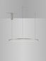 Preview: Nova Luce TARQUIN LED Pendelleuchte Silber 46W Warmweiss 200x80cm dimmbar 9345607