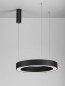 Preview: Nova Luce MORBIDO LED Pendelleuchte Schwarz 48W Steuerbare Lichtfarbe 200x60cm dimmbar 9345639