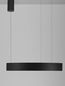 Preview: Nova Luce MORBIDO LED Pendelleuchte Schwarz 48W Steuerbare Lichtfarbe 200x60cm dimmbar 9345639