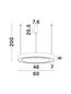Preview: Nova Luce MORBIDO LED Pendelleuchte Schwarz 48W Steuerbare Lichtfarbe 200x60cm dimmbar 9345639