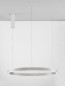 Preview: Nova Luce ELOWEN LED Pendelleuchte Silber 77W Warmweiss 150x80cm dimmbar 9345666
