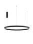Preview: Nova Luce ELOWEN LED Pendelleuchte Schwarz 106W Warmweiss 200x98cm dimmbar 9345668