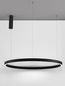 Preview: Nova Luce ELOWEN LED Pendelleuchte Schwarz 106W Warmweiss 200x98cm dimmbar 9345668