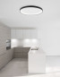Preview: Nova Luce PERTINO LED Deckenleuchte Schwarz 30W Warmweiss 6x38cm dimmbar 9345681