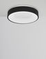 Preview: Nova Luce RANDO THIN LED Deckenleuchte Schwarz 30W Warmweiss 9x38cm dimmbar 9353831