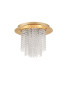 Preview: Nova Luce FONTANA Deckenleuchte G9 5-fach Blattgold 32x40cm dimmbar 9361081
