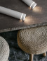 Preview: Nova Luce ESCA Pendelleuchte GU10 Weiß 150x6cm dimmbar 9387004