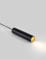 Preview: Nova Luce AILA Pendelleuchte GU10 Schwarz 120x5,6cm dimmbar 9419422