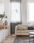 Preview: Nova Luce PAZ Stehlampe E27 Gold 165x12,5cm 9426653