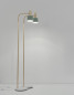 Preview: Nova Luce PAZ Stehlampe E27 Gold Mint 165x12,5cm 9426654