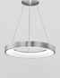 Preview: Nova Luce RANDO THIN LED Pendelleuchte Silber 50W Warmweiss 120x60cm dimmbar 9453456