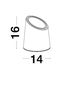 Preview: Nova Luce FOX Sockelleuchte GU10 Weiß 7W IP65 14x14x16cm dimmbar 9470582