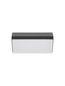 Preview: Nova Luce ZENON LED Wandleuchte Anthrazit 10W IP65 Warmweiss 18x7,5x9cm 9492610