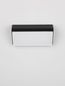 Preview: Nova Luce ZENON LED Wandleuchte Anthrazit 10W IP65 Warmweiss 18x7,5x9cm 9492610