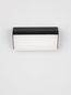 Preview: Nova Luce ZENON LED Wandleuchte Anthrazit 10W IP65 Warmweiss 18x7,5x9cm 9492610