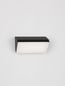 Preview: Nova Luce ZENON LED Wandleuchte Anthrazit 10W IP65 Warmweiss 18x7,5x9cm 9492610