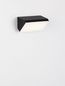 Preview: Nova Luce ZENON LED Wandleuchte Anthrazit 10W IP65 Warmweiss 18x7,5x9cm 9492610