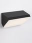 Preview: Nova Luce ZENON LED Wandleuchte Anthrazit 10W IP65 Warmweiss 18x7,5x9cm 9492610