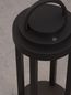 Preview: Nova Luce MOCHA LED Dekorative Stehleuchte Anthrazit 2W IP65 Warmweiss 15x15x35cm dimmbar 9492700