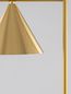 Preview: Nova Luce SWAY Stehlampe E27 Gold 25x35x175cm 9501236