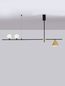 Preview: Nova Luce SWAY Pendelleuchte E27 3-fach Gold 123x15x70cm dimmbar 9501237