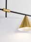 Preview: Nova Luce SWAY Pendelleuchte E27 3-fach Gold 123x15x70cm dimmbar 9501237